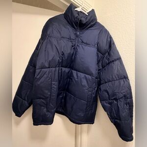 Steve & Barry's Double Down Jacket in Dark Blue